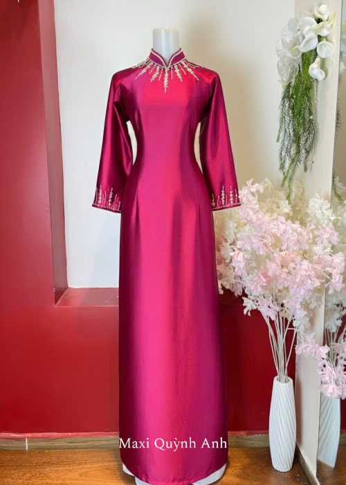 Áo dài trung niên cao cấp - Áo Dài Ngọc Thêu