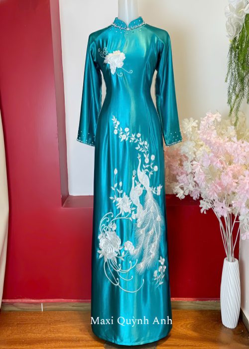 Áo Dài Sui Lam Vũ Khổng Tước