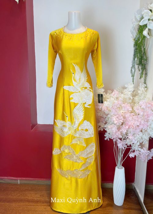 Áo Dài Sui Hoàng Hạc Minh