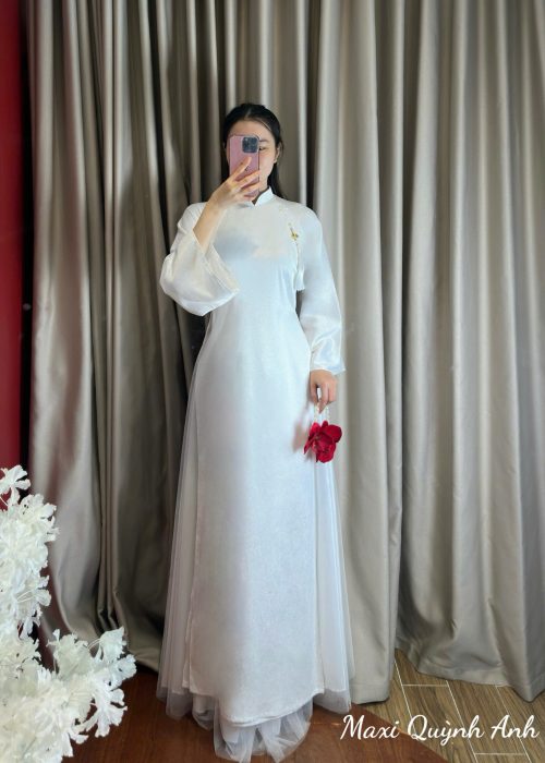 Áo Dài Cưới Bạch Ngọc Giai Y