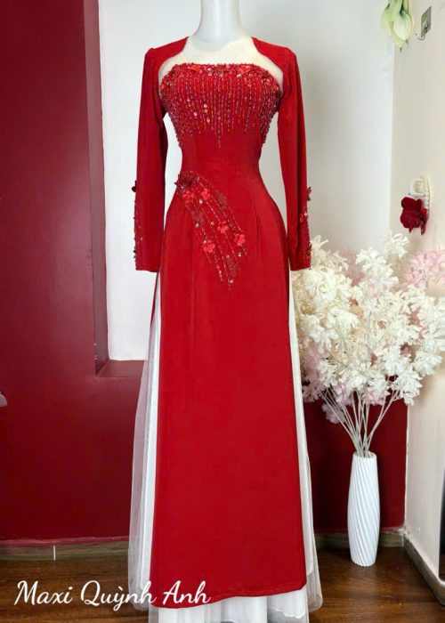 Áo Dài Hoa Cao Cấp