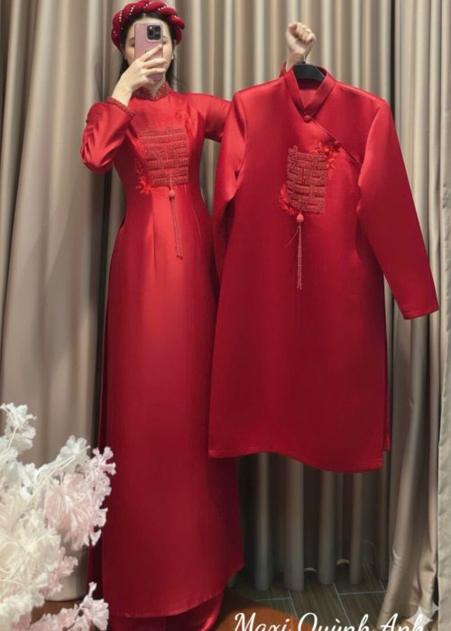 Cặp Áo Dài Cưới Song Hỷ Cao Cấp