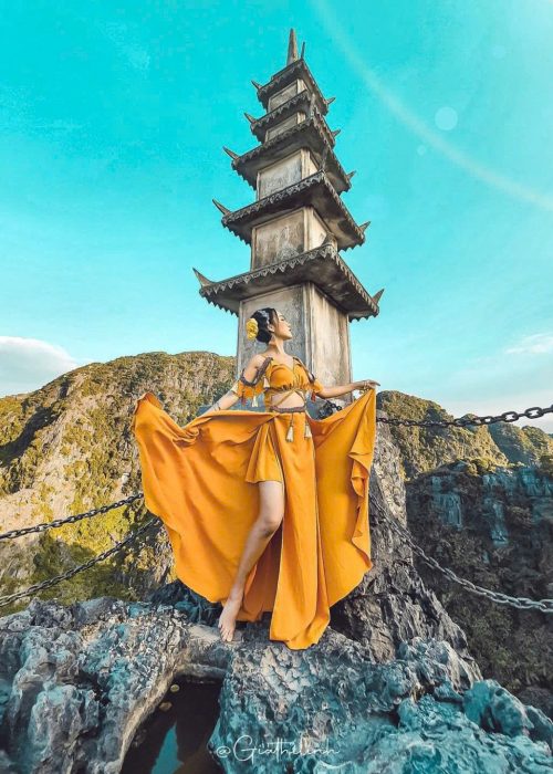 Set Thổ Cẩm Boho Vàng