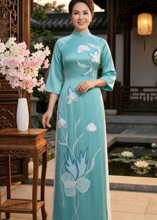 Áo Dài Trung Niên, Sui Gia - Bích Thủy Liên Cao Cấp