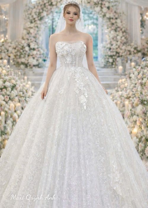 Váy Cuois Cup Ngực Ren Kim Sa