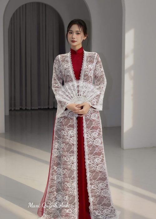Choàng Áo Dài Cưới Ren Cao Cấp - CRCC