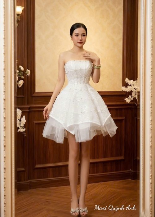 Váy Cưới Ngắn Cúp
