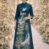 Áo Dài Sui Thanh Hạc Vân Du