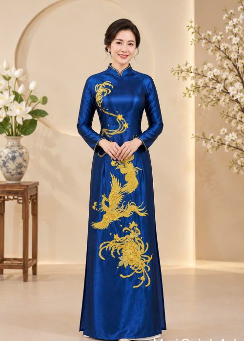 Áo Dài Sui Lam Ngọc Phượng